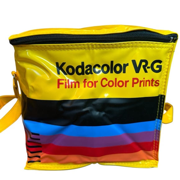 Vintage 80s KODAK Kodacolor VR-G Film Promo Cooler Bag Retro Advertising Vinyl - Picture 2 of 16